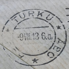 1913 POSTILÄHETYSKUORI Lakkasinetillä, kts! - pikkukuva 4