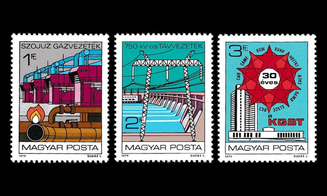 Unkari 3351-3 ** COMECON 30v (1979)