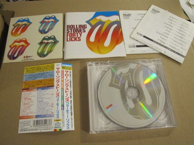 The Rolling Stones Forty Licks 2x cd japani 2002 obi 2 liite