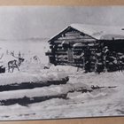 Lappi, ajoporot ja lappilainen tuvan nurkalla 1932, ei p. - pikkukuva 1