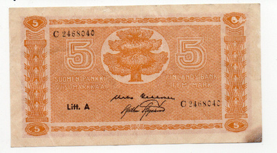 5 Markkaa 1945 Litt. A
