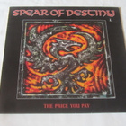 Spear Of Destiny: The Price You Pay LP 1988 - pikkukuva 1
