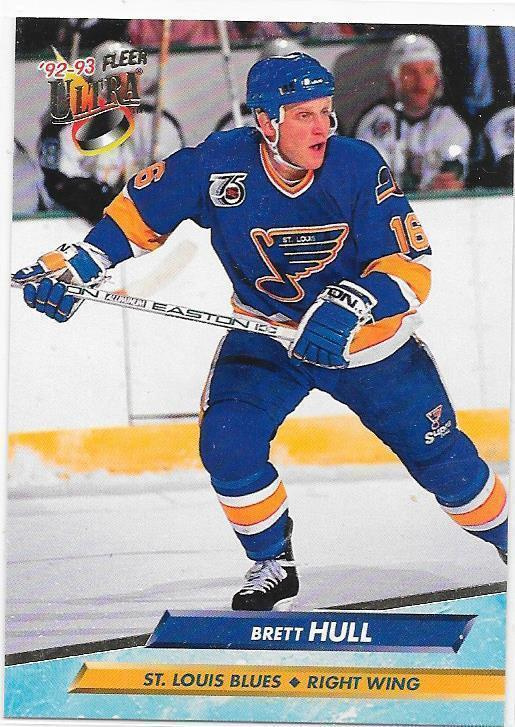 1992-93 Ultra #186 Brett Hull St Louis Blues