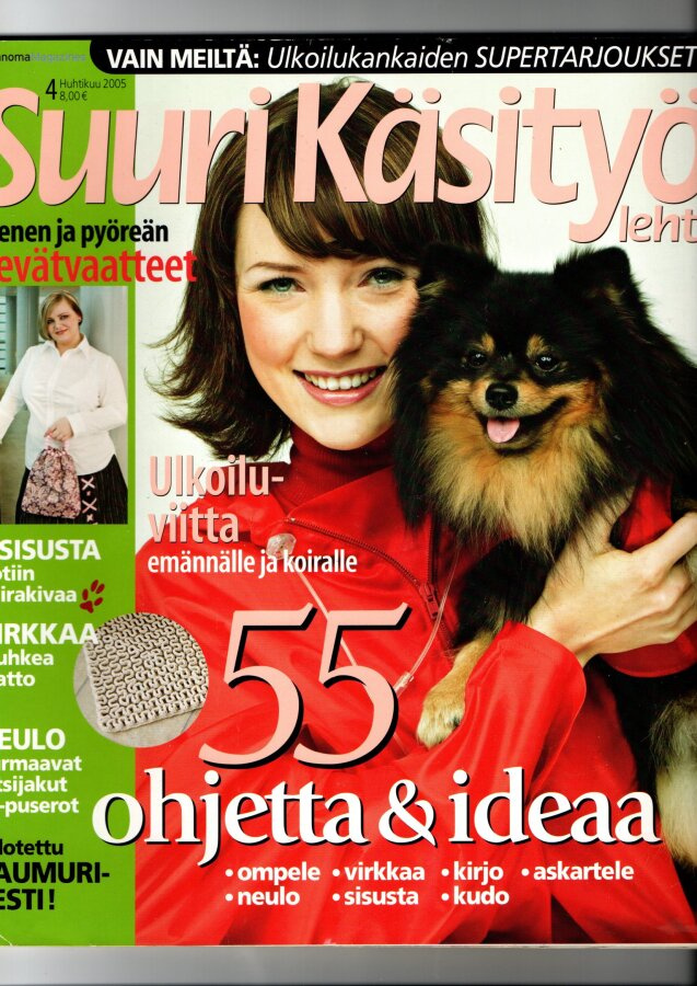 Suuri Käsityölehti n:o 4 2005 Kaava-arkki on mukana.