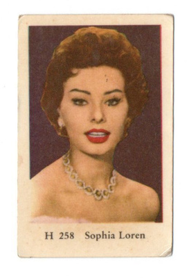 Purkkakuva H n:o 258 SOPHIA LOREN