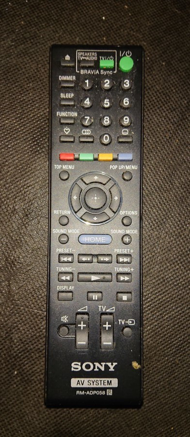 Sony AV System Kaukosäädin RM-ADP058