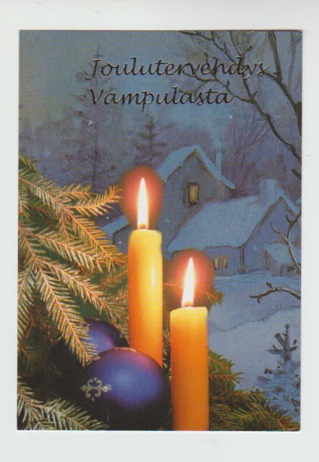 Postikortti, VAMPULA, JOULUTERVEHDYS VAMPULASTA