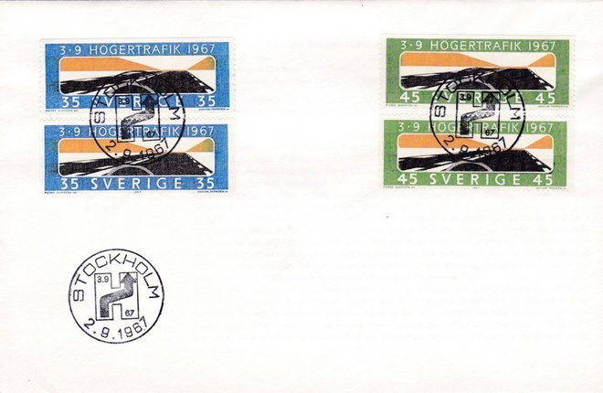RUOTSI 1967 - Fa 610/11 FDC KUORI