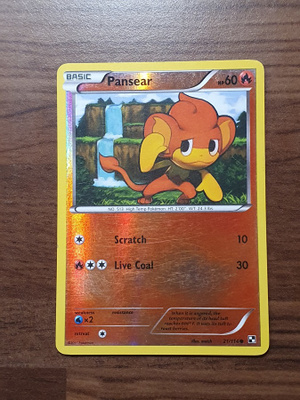 Pokemon Pansear Reverse holo 21/114