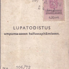 LUPATODISTUS AMPUMA-ASEEN HALLUSSAPITOON - pikkukuva 1