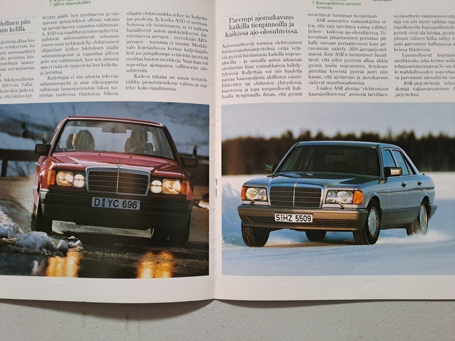 Mercedes-Benz Turvallisuus -esite, 1988
