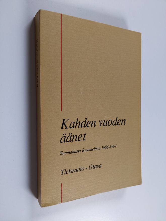 Jyrki (toim.) Mäntylä : Kahden vuoden äänet : Suomalaisia...