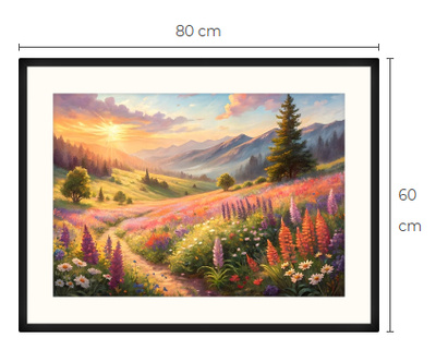 Uusi Kukkapelto maisema taulu 60 cm x 80 cm
