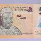 Nigeria 5 v.2021 UNC P-38 (Polymer) harv. siirtymä painossa - pikkukuva 1