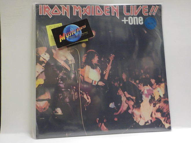IRON MAIDEN - LIVE!! + ONE UUSI 2007  SS BLUE VINYL