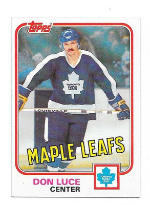 1981-82 Topps #99 Don Luce Toronto Maple Leafs