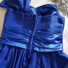 Sininen yksiolkain Mekko / Juhlamekko - koko XS - S - pikkukuva 5