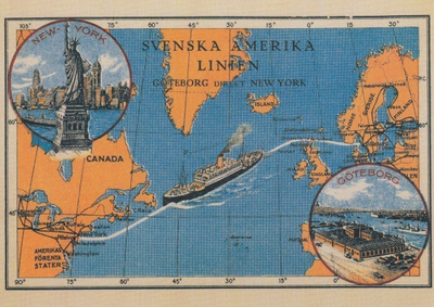 Svenska Amerika Linien (isokok. kortti)