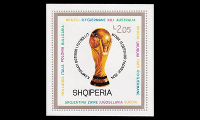 Albania 1688BL51 ** Jalkapallon MM-kisat Saksa (1974)