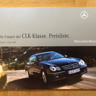 Hinnasto ja lisävarusteet Mercedes CLK W209 2008. Esite - pikkukuva 1