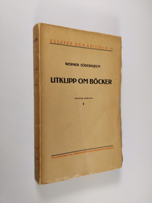 Werner Söderhjelm : Utklipp om böcker : tredje serien sen...
