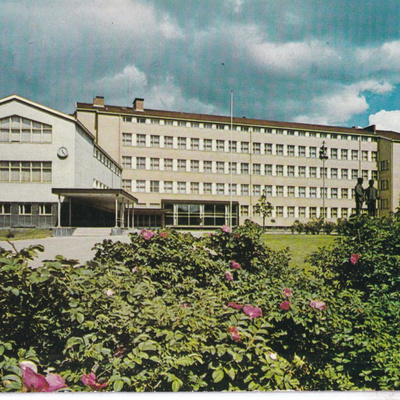 Jyväskylä. Linja-autoasema. Tori. ilmakuvakortti, e280
