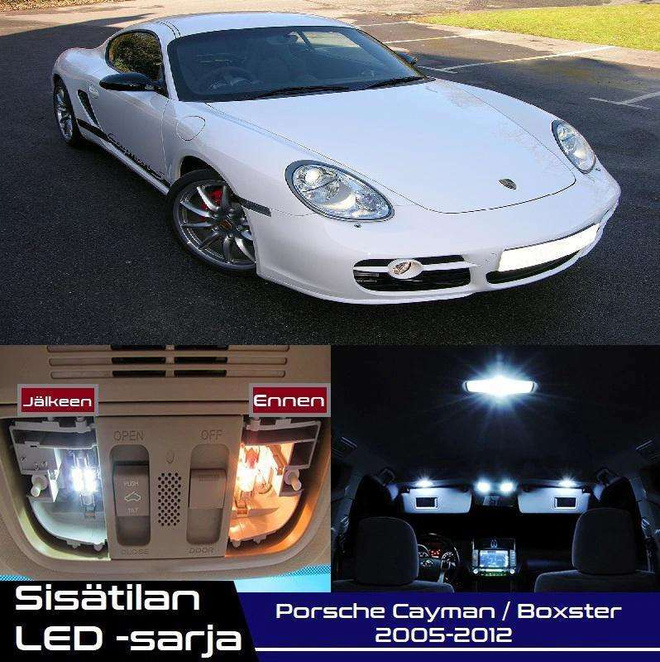 Porsche Cayman / Boxster (987) Sisätilan LED-sar
