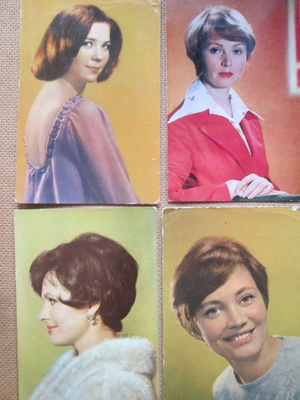 CCCP: neljä vintage filmitähtikorttia