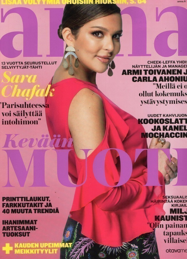 Anna n:o 8 2018 Sara Chafak. Armi & Carla. Milja Kaunisto.