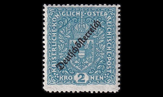 Itävalta 243_II_B ** Deutsch-Österreich 2 Kr (11½) (1919)