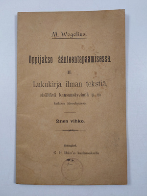Martin Wegelius : Oppijakso äänteentapaamisessa; sisältäv...