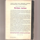 Parvilahti, Unto: Berijan tarhat, Otava 1958. 7.p, nid, K3 - pikkukuva 3