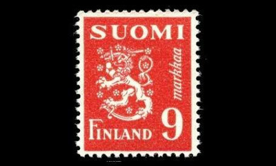 351 ** Leijona 9 mk punainen (1948)