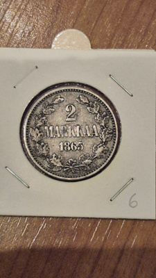 2 markkaa 1865, Suomi