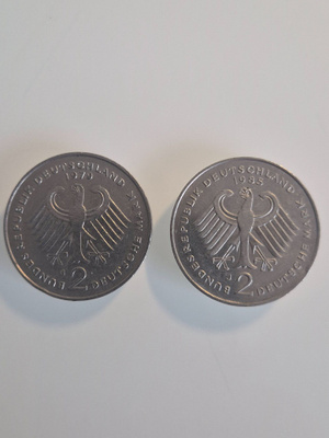Saksa 2 markkaa 1979 ja 1985 (14519)