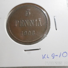 5  penniä 1908  rahakehyksessäkl  9-10 - pikkukuva 3