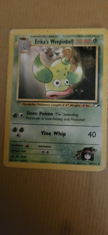 Erika's Weepinbell 49/132 - Gym Heroes card
