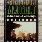 Georges Simenon - Maigret ja kadonnut asiakirja (nid.) - pikkukuva 1