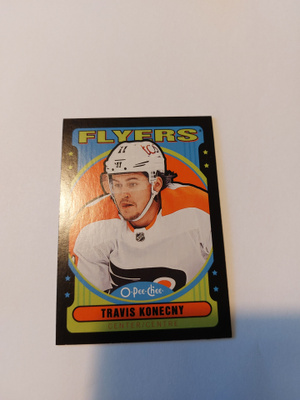 2021-22 O-Pee-Chee Retro Black #477 Travis Konecny /100