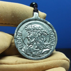 Rauta meteoriitti 34 mm Jeesus Kristus riipus kaiverrettu - pikkukuva 1