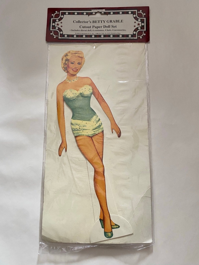 Collector’s Betty Grable Cutout Paper Doll Set (1994)