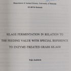 Seija Jaakkola : Silage fermentation in relation to the f... - pikkukuva 2