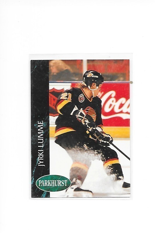 1992-93 Parkhurst #191 Jyrki Lumme Vancouver Canucks