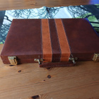 Backgammon nahkasalkussa KÄYTTÄMÄTÖN - pikkukuva 2