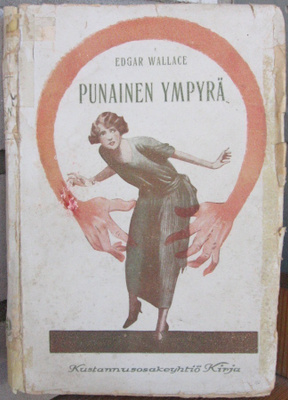 Edgar Wallace: Punainen ympyrä, Kirja 1925. 1p. 277 s.