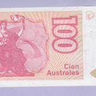 Argentiina 100 Australes v.1985 UNC P-327 - pikkukuva 2