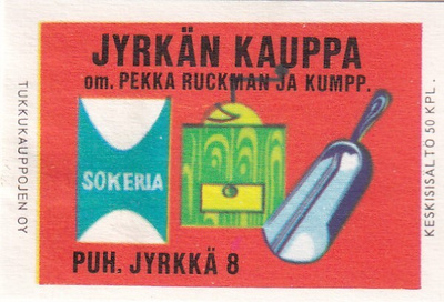 Jyrkän Kauppa , Pekka Ruckman ja kump,  s108