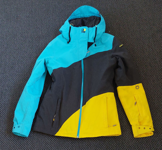 Icepeak värikäs laskettelutakki koko 38