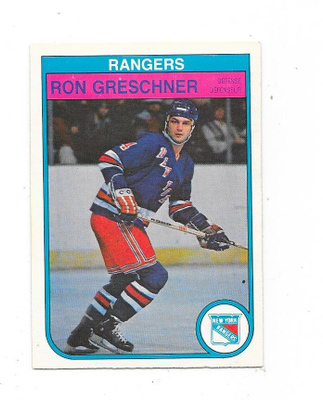 1982-83 OPC #224 Ron Greschner , New York Rangers