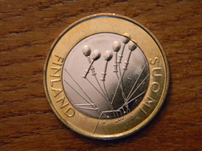 Suomi unc 2010 5 euro juhlaraha "Satakunta"